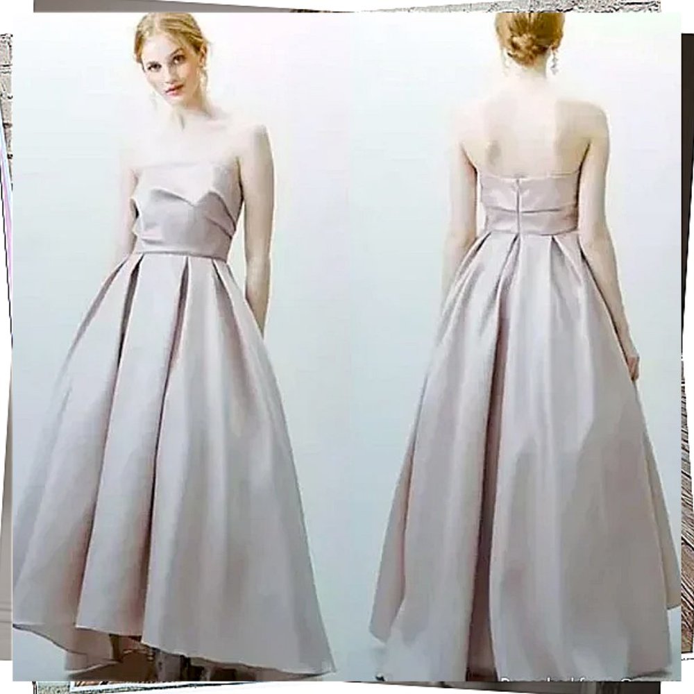 Satin Blush Special Occasion Ballgown w/ Full Skirt (6) by BHLDN